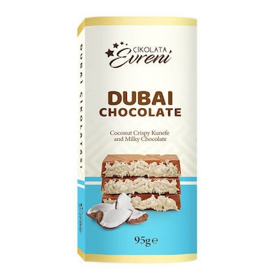Eureni Σοκολάτα Dubai καρύδα 96gr